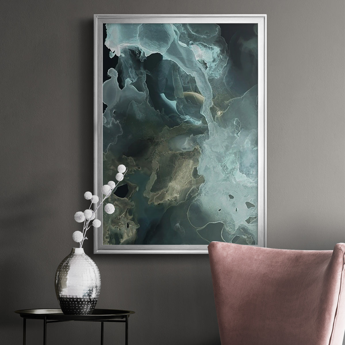 Gilded Spector II - Modern Framed Canvas Print