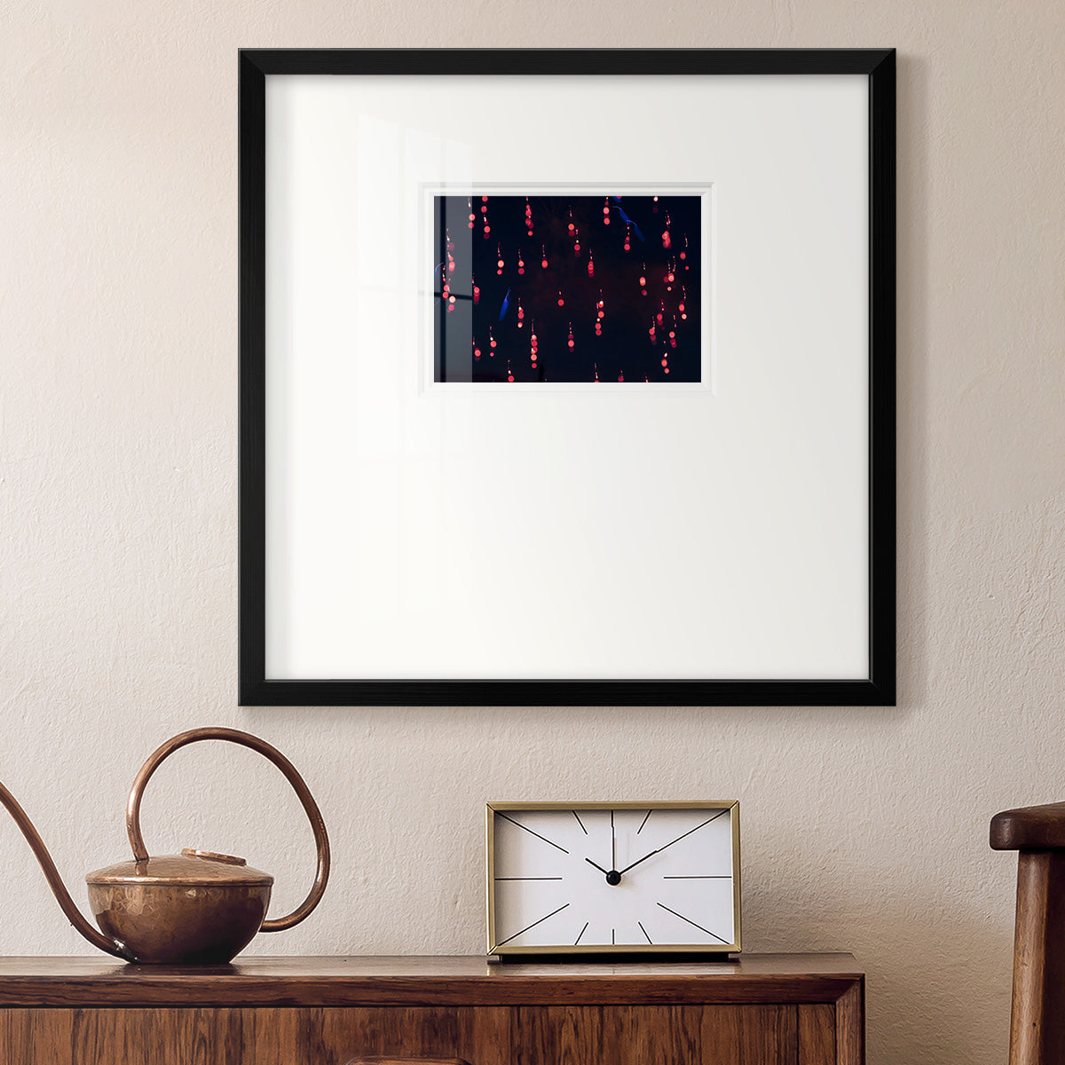 Crimson Constellation Premium Framed Print Double Matboard