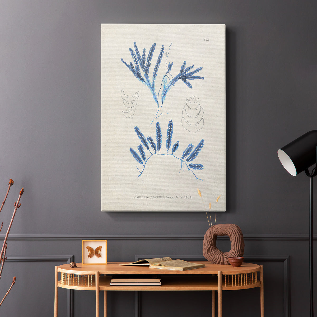 Blue Marine Algae I - Canvas Art Print