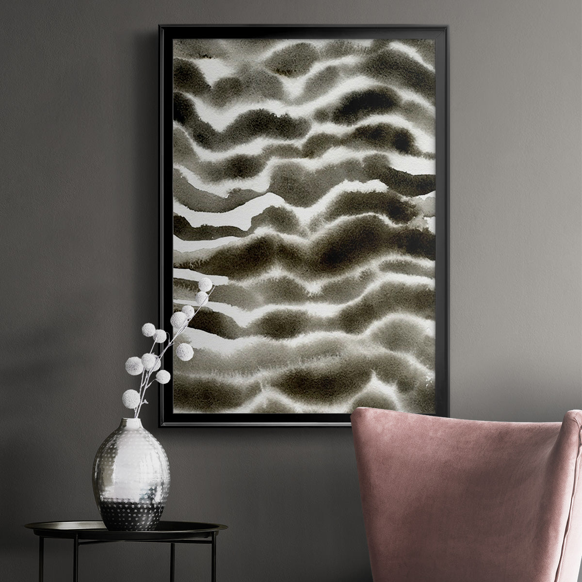 Jungle Stripe I - Modern Framed Canvas Print