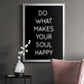 Soul Happy - Modern Framed Canvas Print