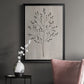 Leaves and Wood II - Modern Framed Canvas Print