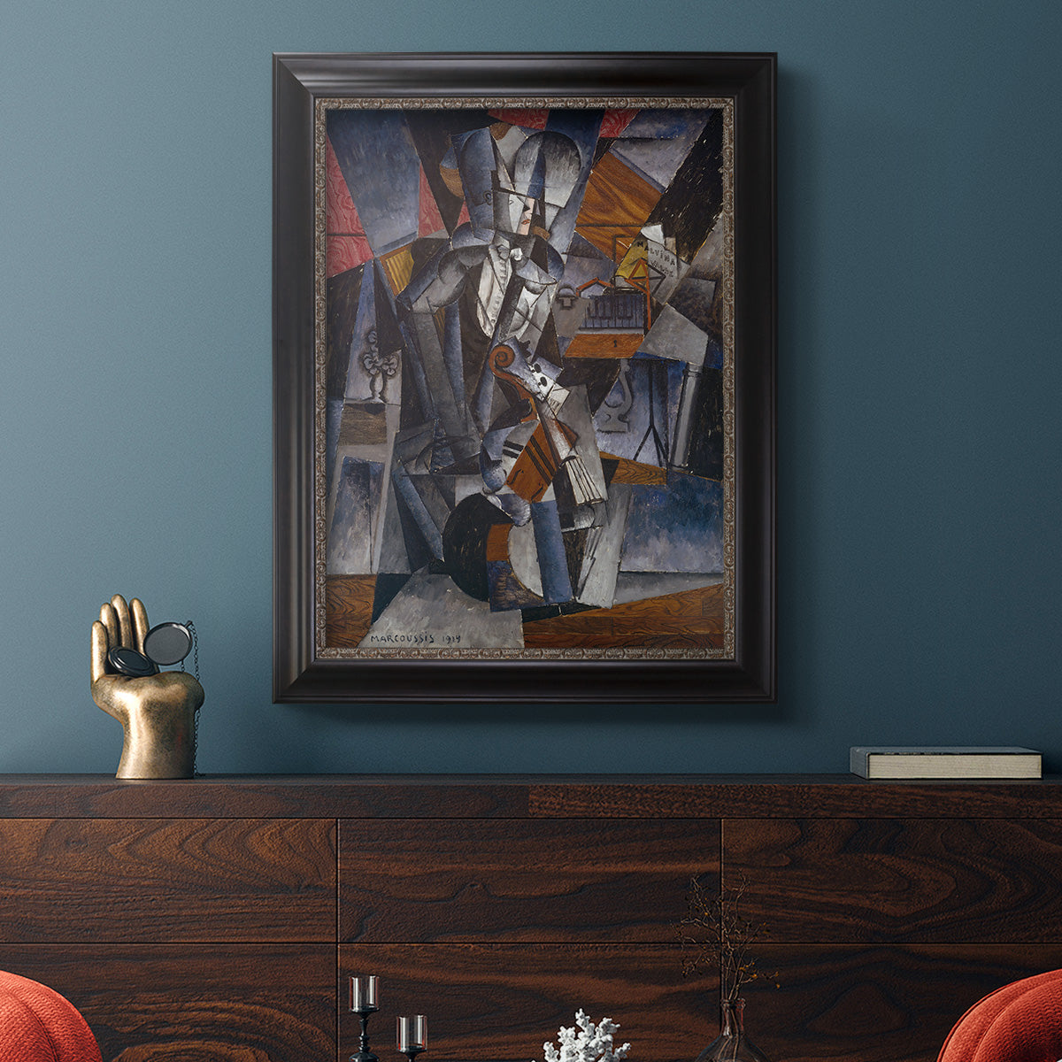 The Musician - Ornate Framed Canvas Print