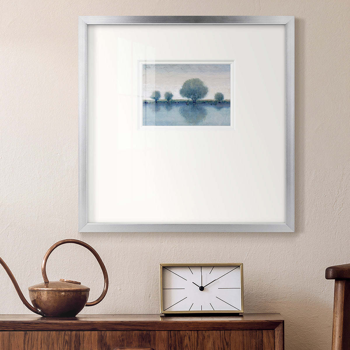 Afternoon Reflection II Premium Framed Print Double Matboard