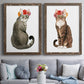 Flower Crown Cats I - Premium Framed Canvas 2 Piece Set - Ready to Hang