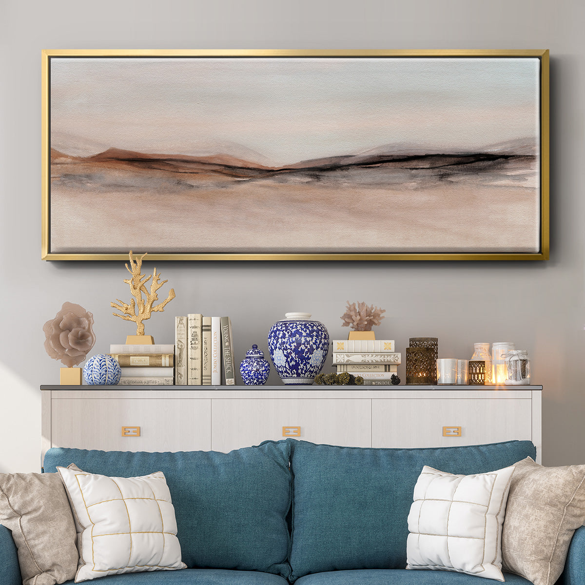Near Frost Valley - Floater Framed Canvas Print