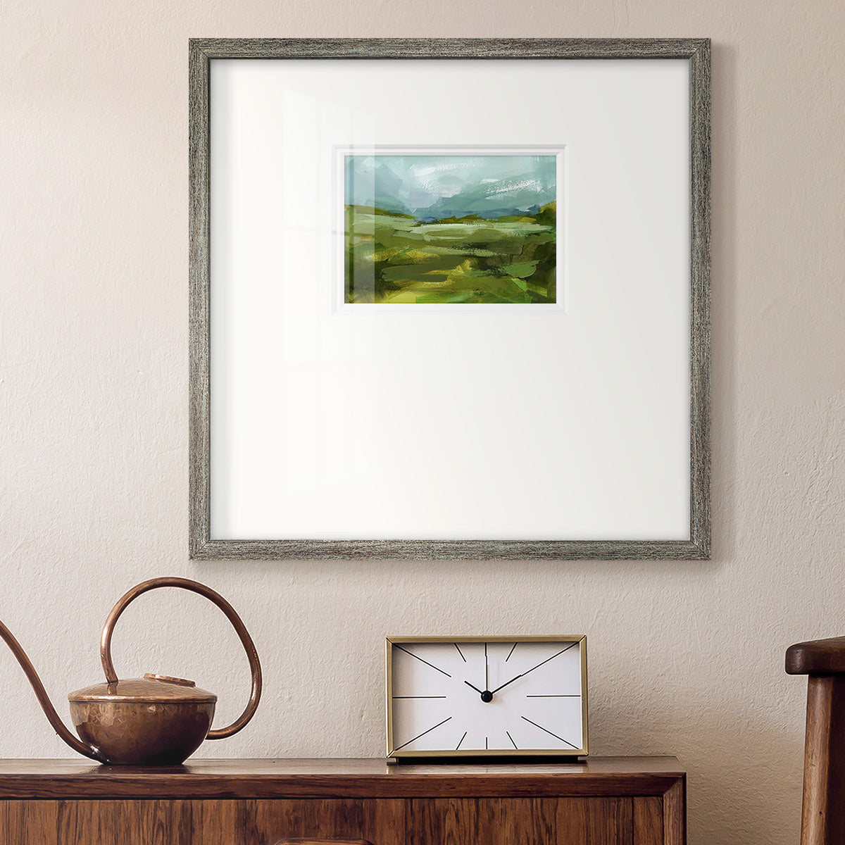 Emerald View II Premium Framed Print Double Matboard