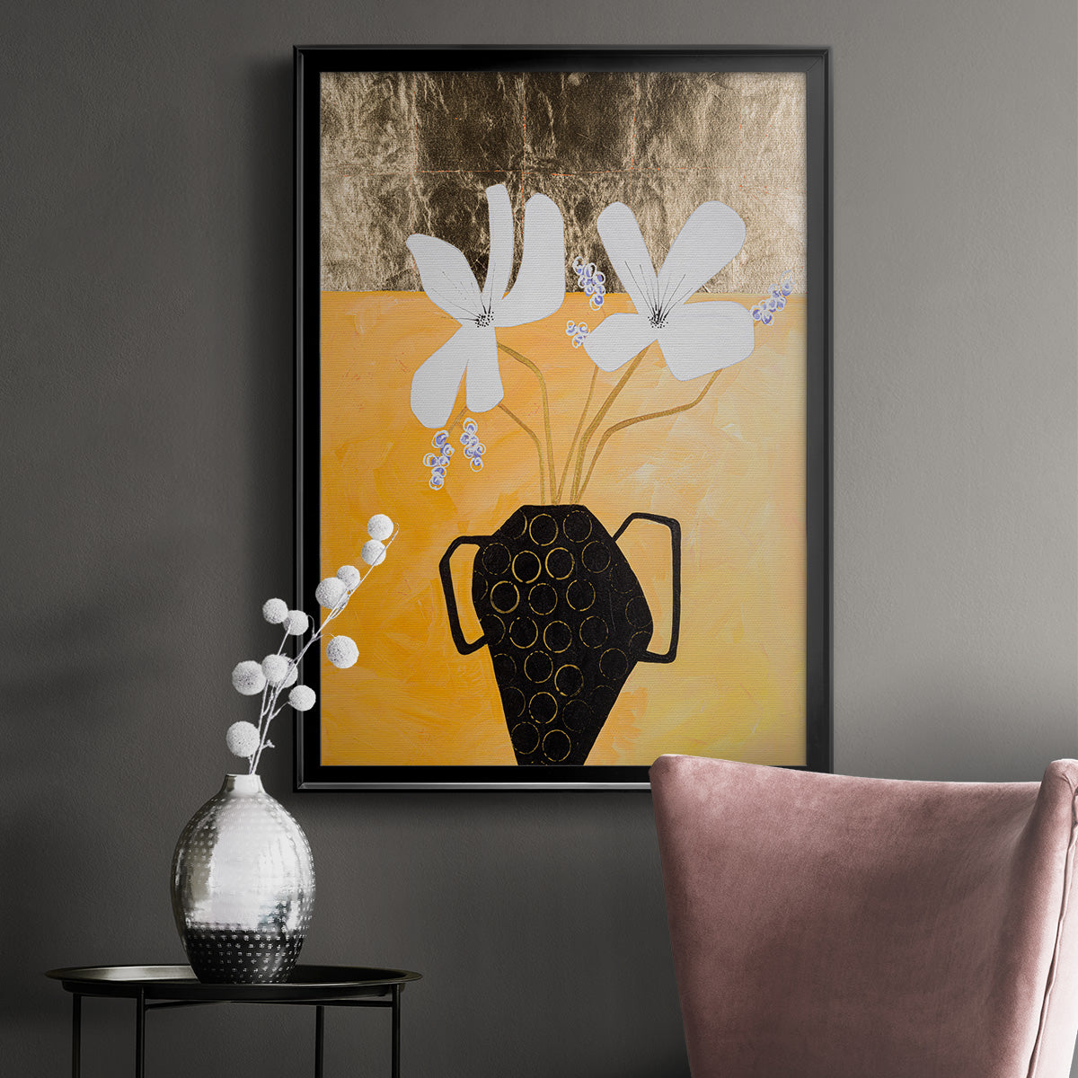 Enjoying the Company We Keep II - Modern Framed Canvas Print