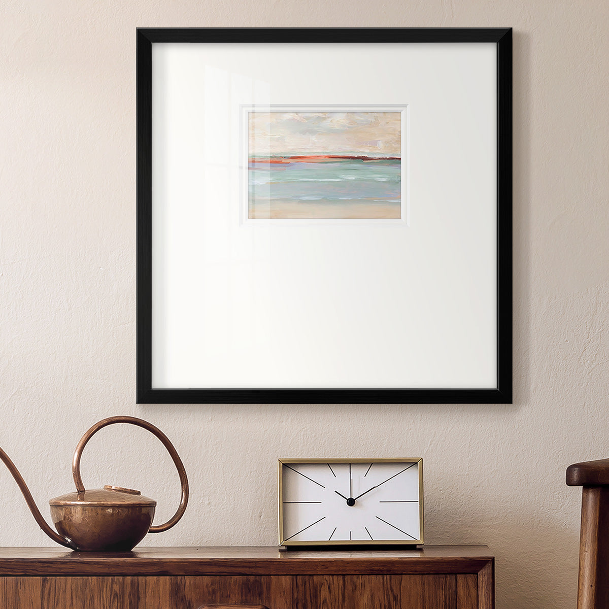 Sienna Horizon I Premium Framed Print Double Matboard