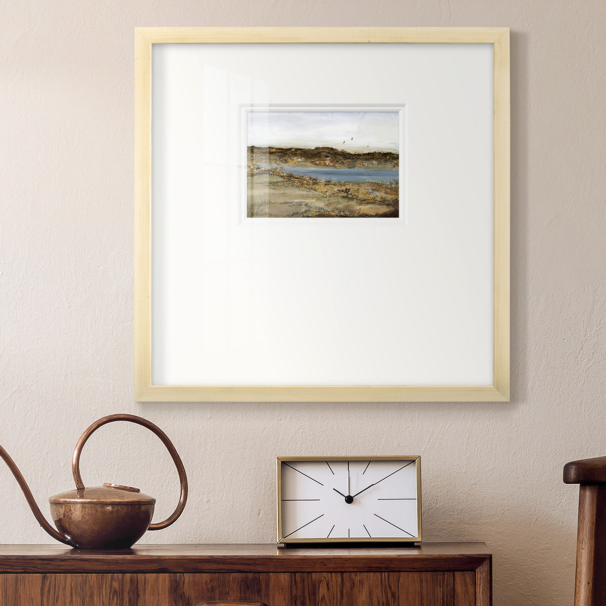 RETREATING WITHIN Premium Framed Print Double Matboard