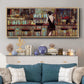 Elegant in Black - Floater Framed Canvas Print