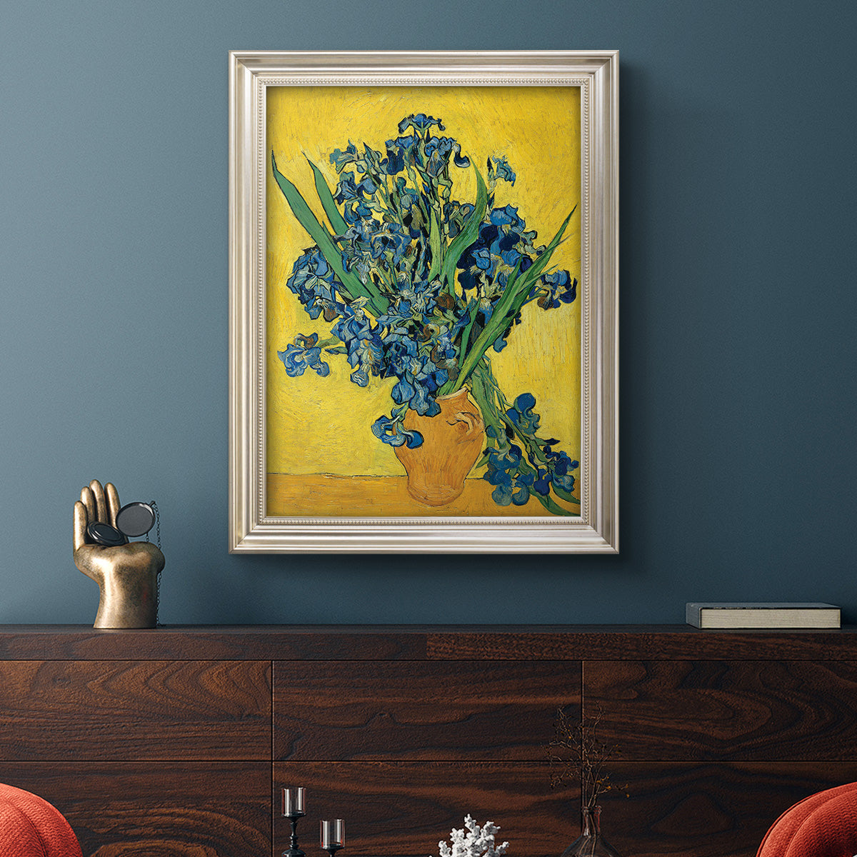 Irises, 1890 - Ornate Framed Canvas Print