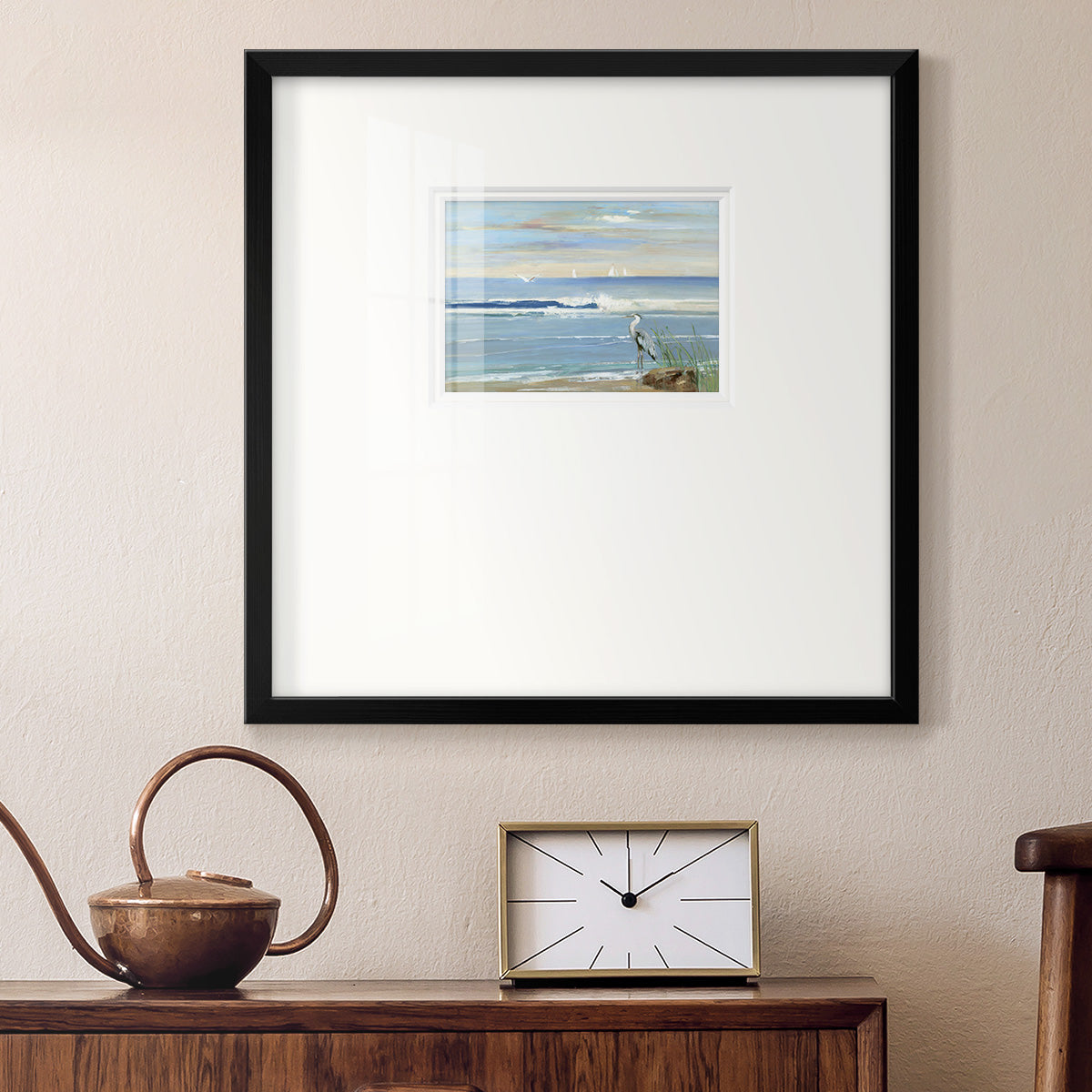 Sunrise Bay Premium Framed Print Double Matboard