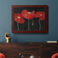 Poppy Trio I Premium Framed Canvas- Ready to Hang