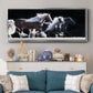 Horse Motion X - Floater Framed Canvas Print