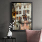 Stacked Houses III - Modern Framed Canvas Print