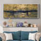 Etched Gold - Floater Framed Canvas Print