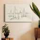 Coastal Contour Sketch II - Canvas Art Print