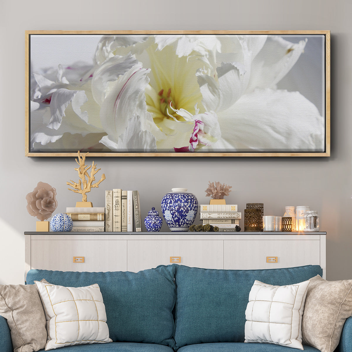 Breathless IV - Floater Framed Canvas Print