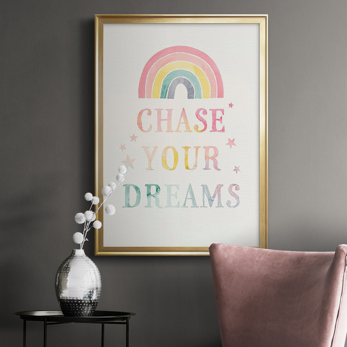 Sweet Unicorn III - Modern Framed Canvas Print