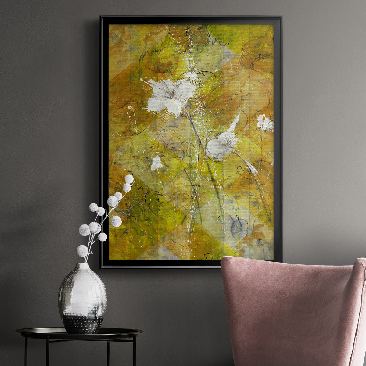 Beauty Amidst Chaos - Modern Framed Canvas Print