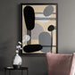 Interconnected Shapes I - Modern Framed Canvas Print