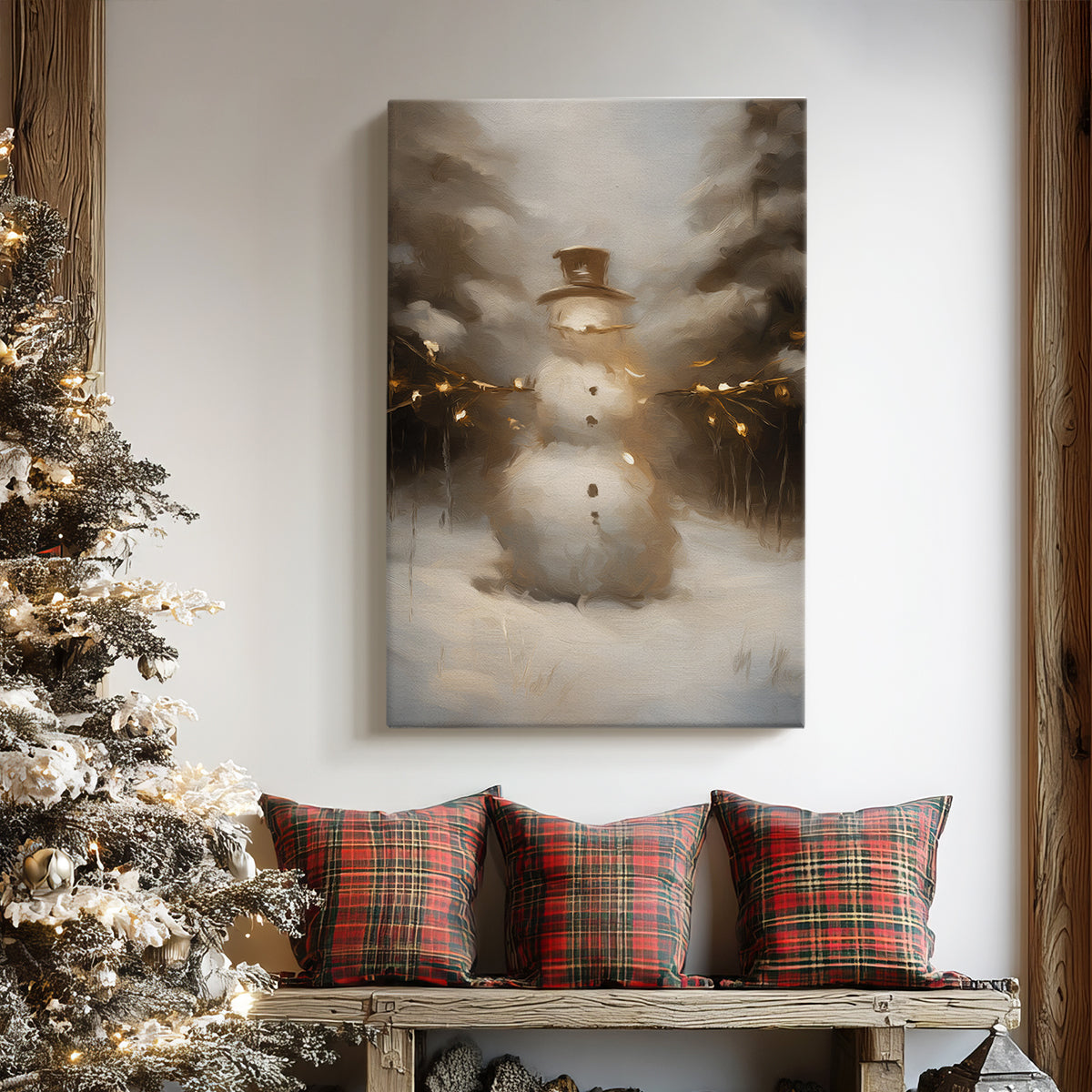 Candlelit Lantern Serenade - Canvas Art Print