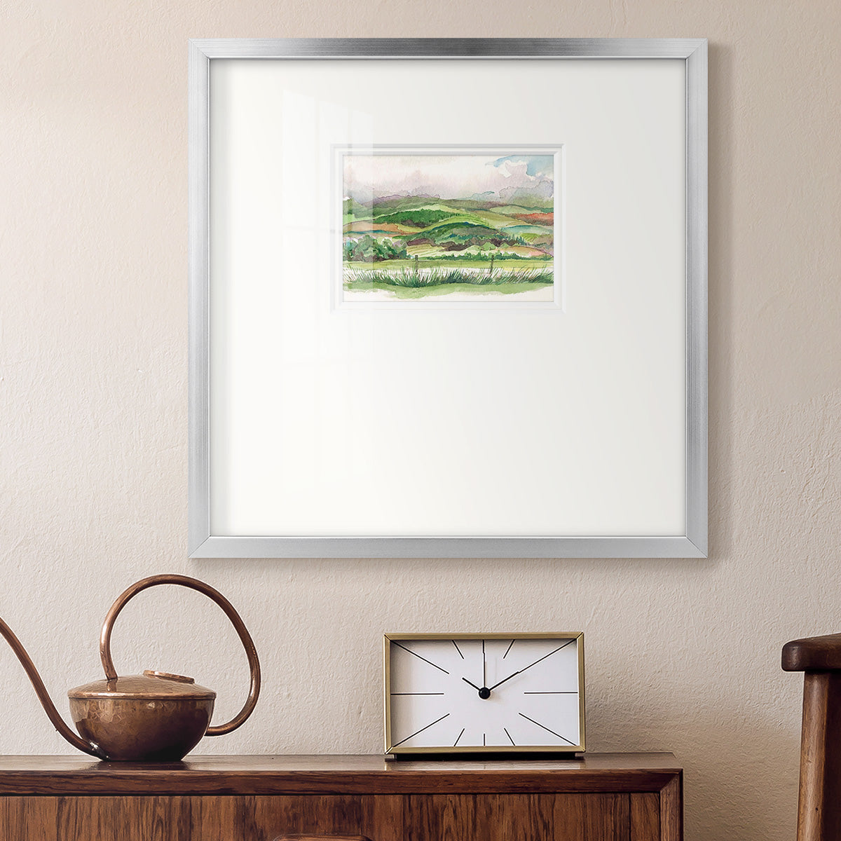 Bennachie Rain I Premium Framed Print Double Matboard