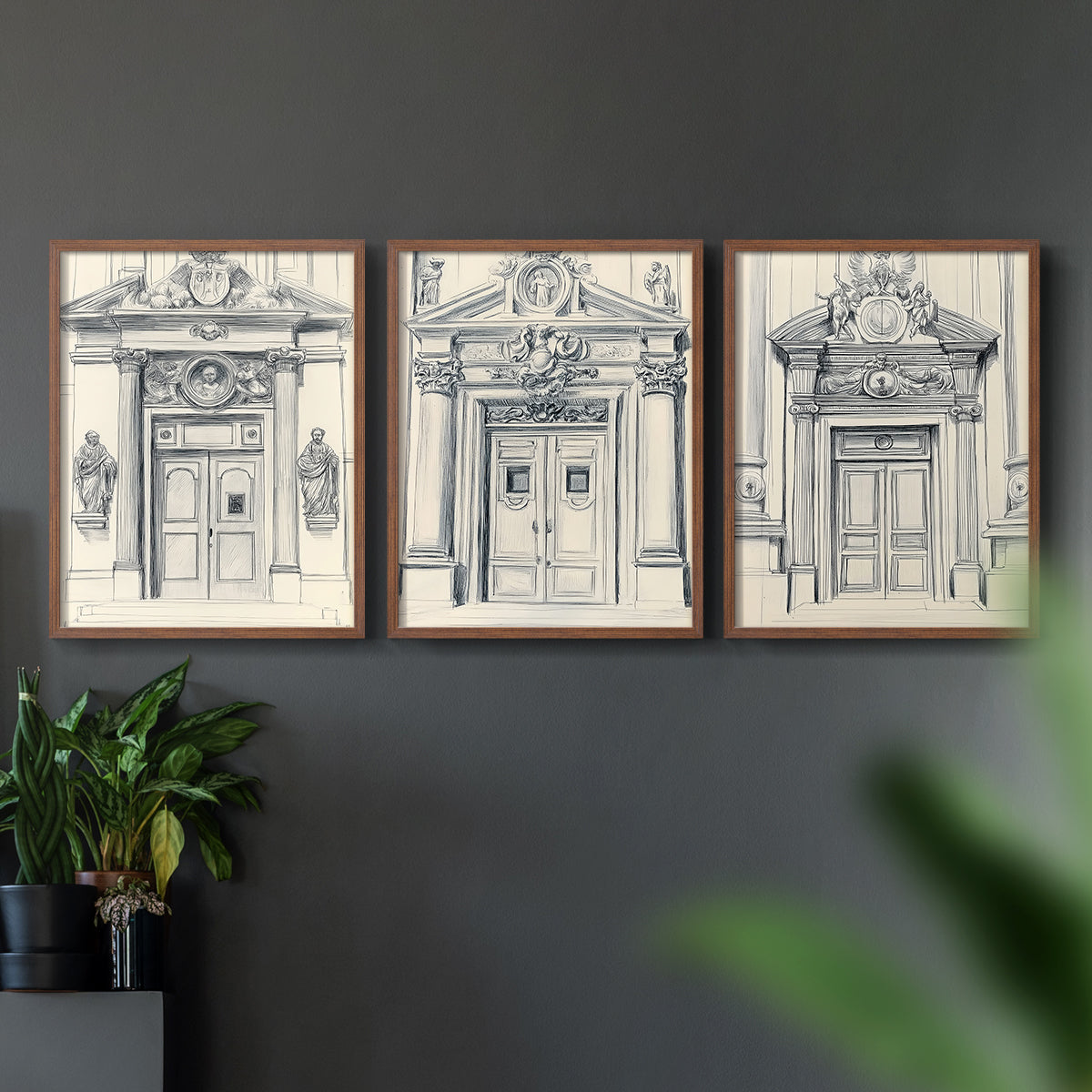 Landscape Study Series V - Restickable Framed Art Set