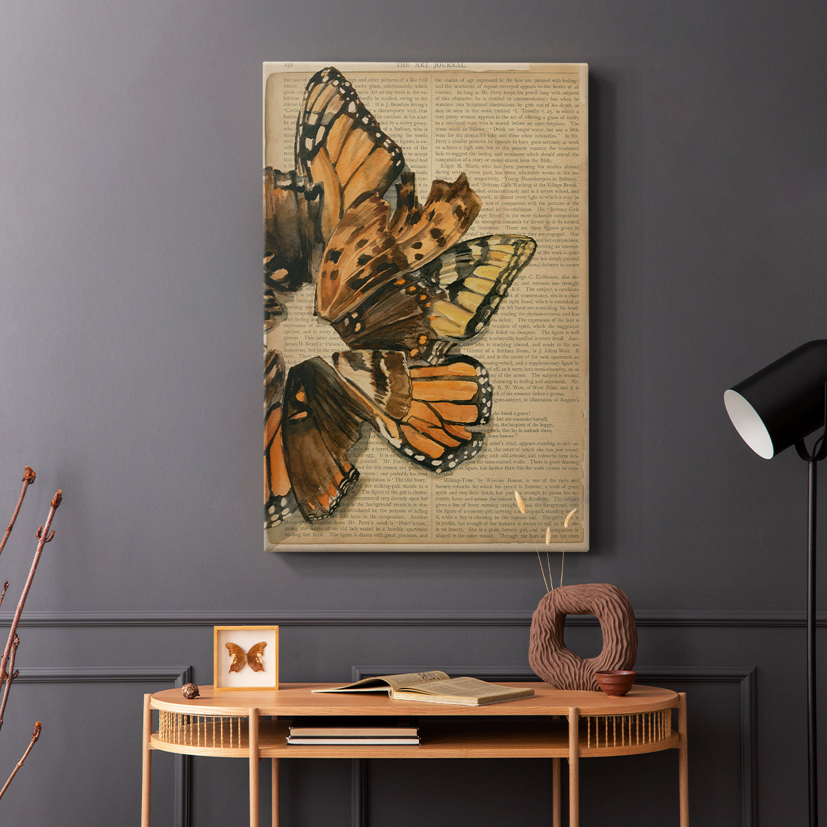 Winged Wreath I - Canvas Art Print
