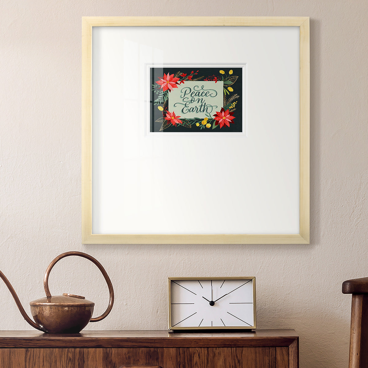 Bright Christmas Night  II Premium Framed Print Double Matboard