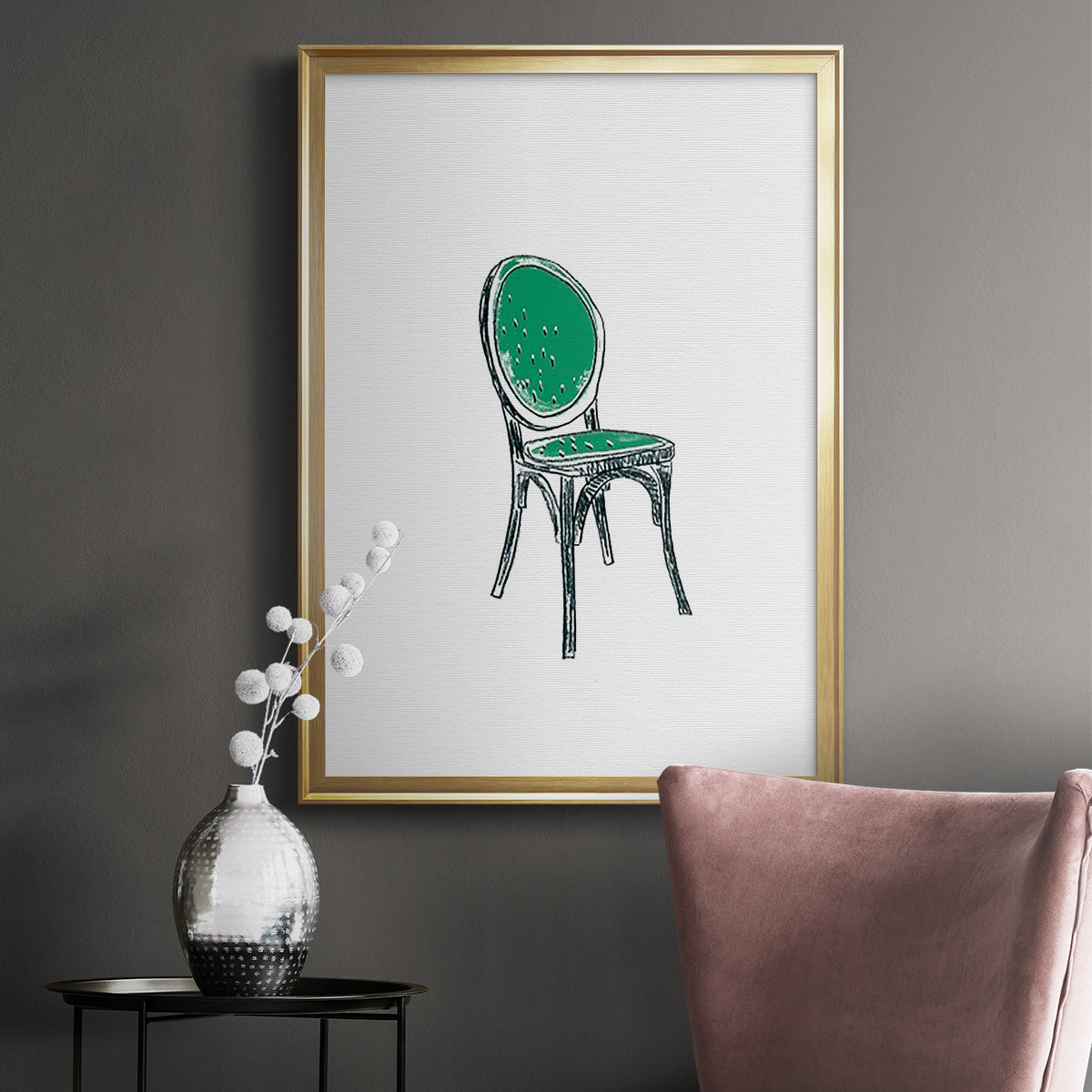 Take a Seat VIII - Modern Framed Canvas Print