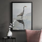 Heron - Modern Framed Canvas Print