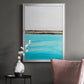 Harmony in Turquiose - Modern Framed Canvas Print