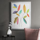 Color Pop Leaves IV - Modern Framed Canvas Print