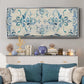Border Damask - Floater Framed Canvas Print