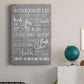 Neutral Bathroom Rules Premium Gallery Wrapped Canvas - Ready to Hang