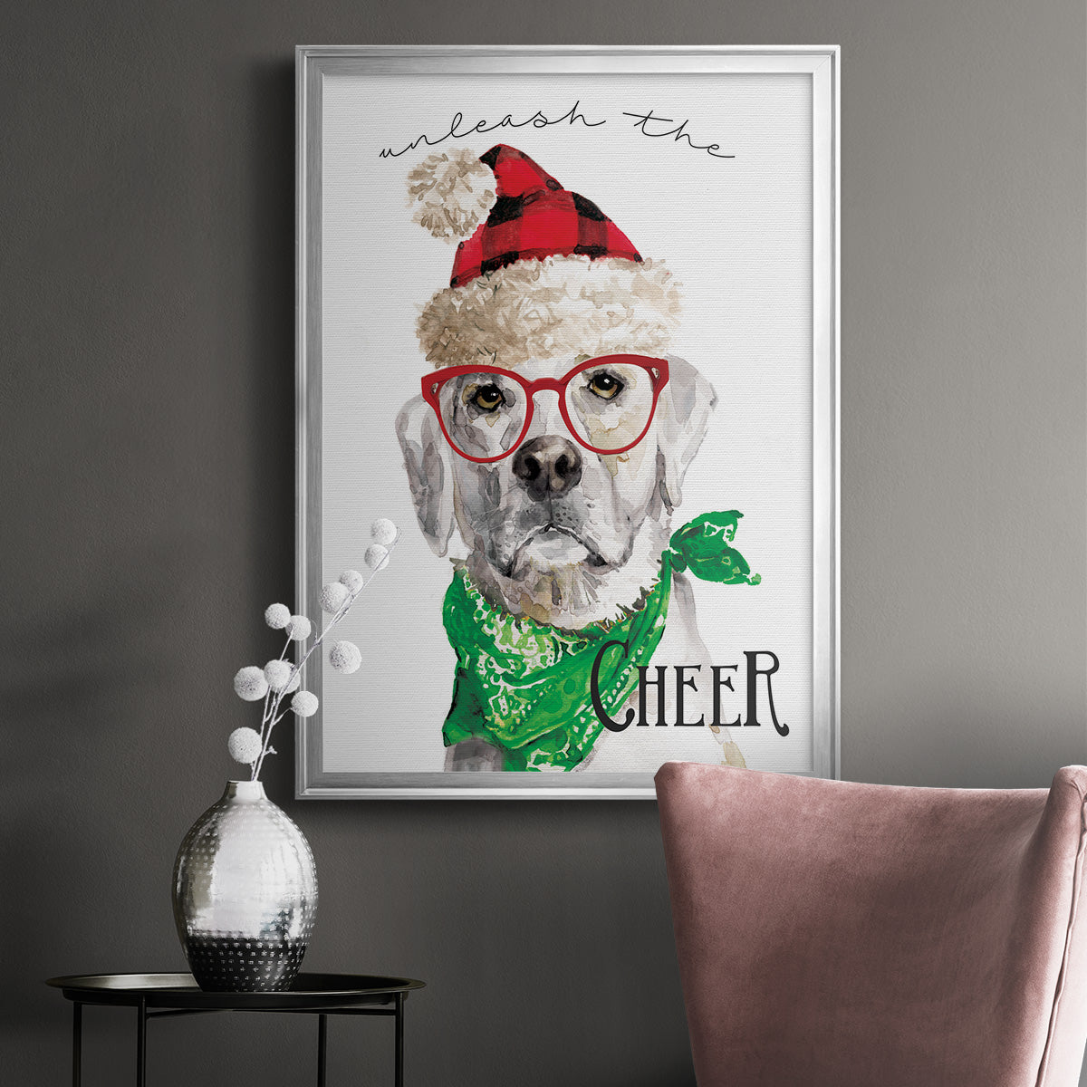 Unleash the Cheer - Modern Framed Canvas Print