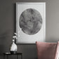 Graphite Moon II - Modern Framed Canvas Print