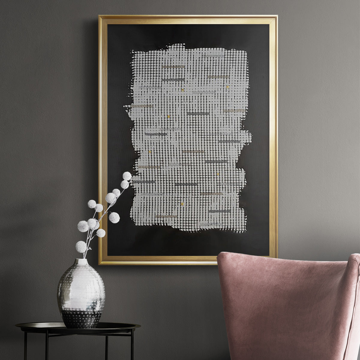 Bits & Bytes I - Modern Framed Canvas Print