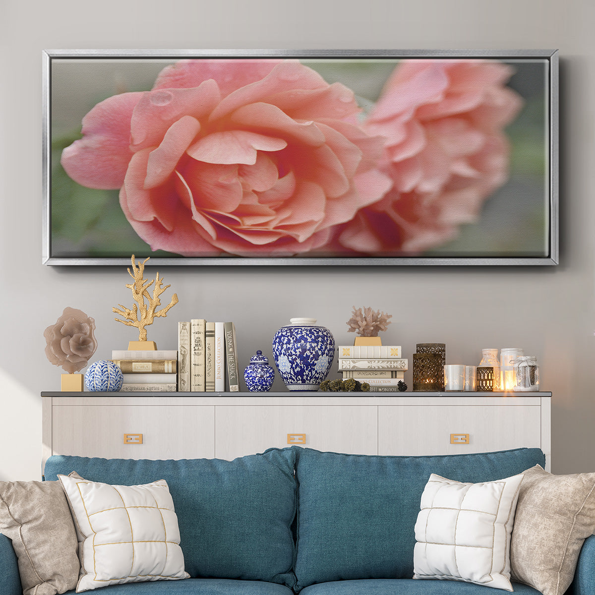 Cottage Climber - Floater Framed Canvas Print