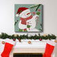 Peppermint Snowman I-Premium Gallery Wrapped Canvas - Ready to Hang