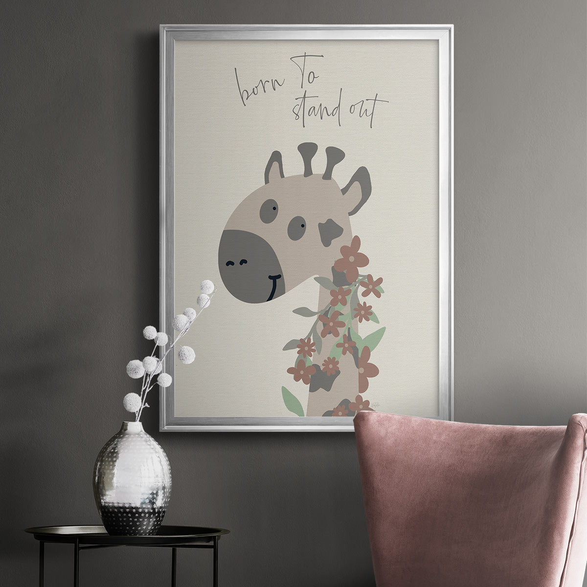 Born To Stand Out - Modern Framed Canvas Print