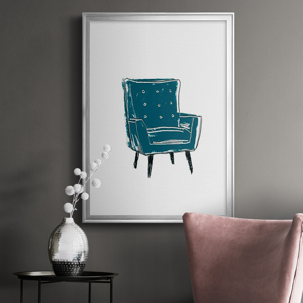Take a Seat VII - Modern Framed Canvas Print