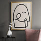 Face It I - Modern Framed Canvas Print
