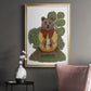 Hot Chocolate Bear - Modern Framed Canvas Print