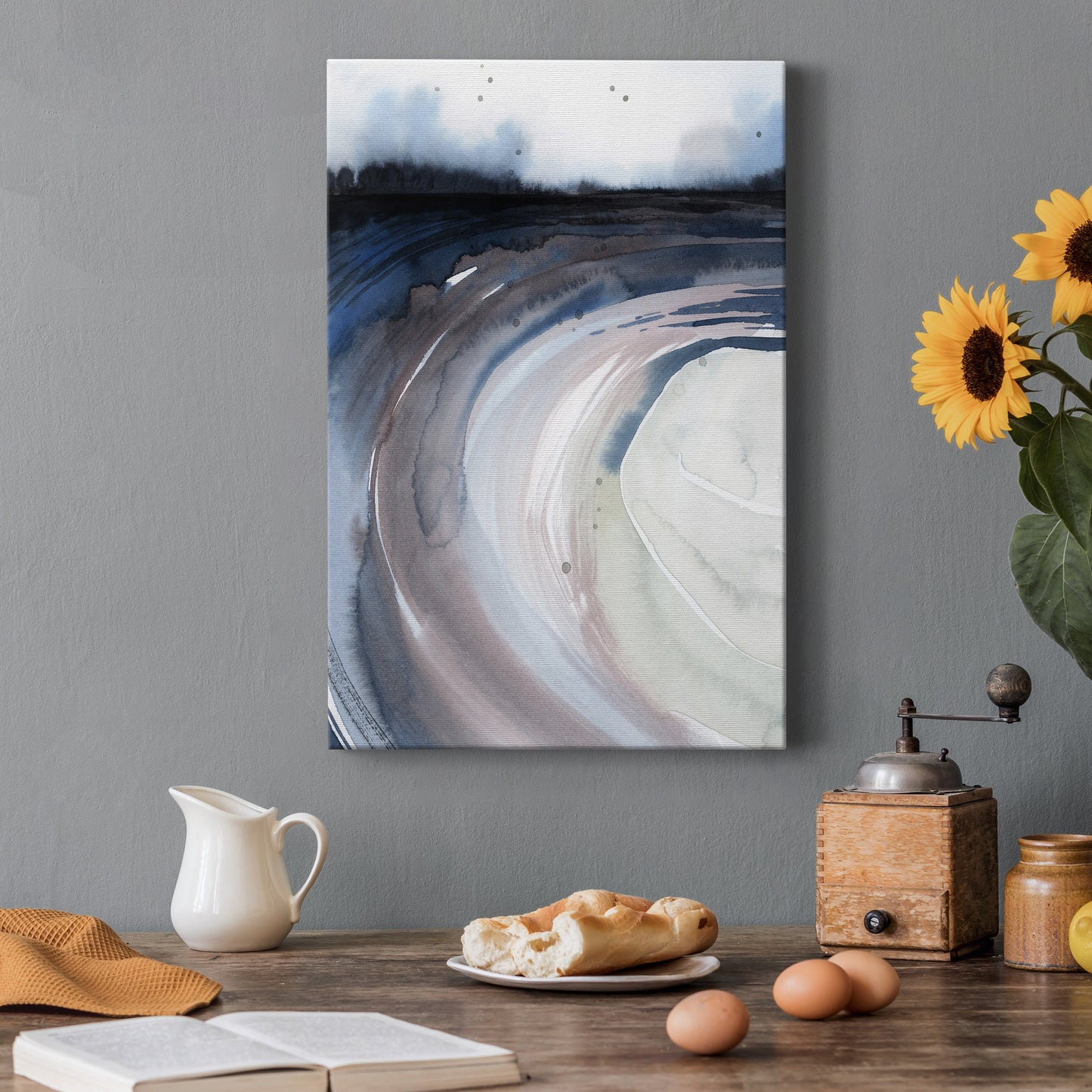 Geode Valley I Premium Gallery Wrapped Canvas - Ready to Hang