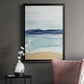 Watercolor Ocean Horizon II - Modern Framed Canvas Print