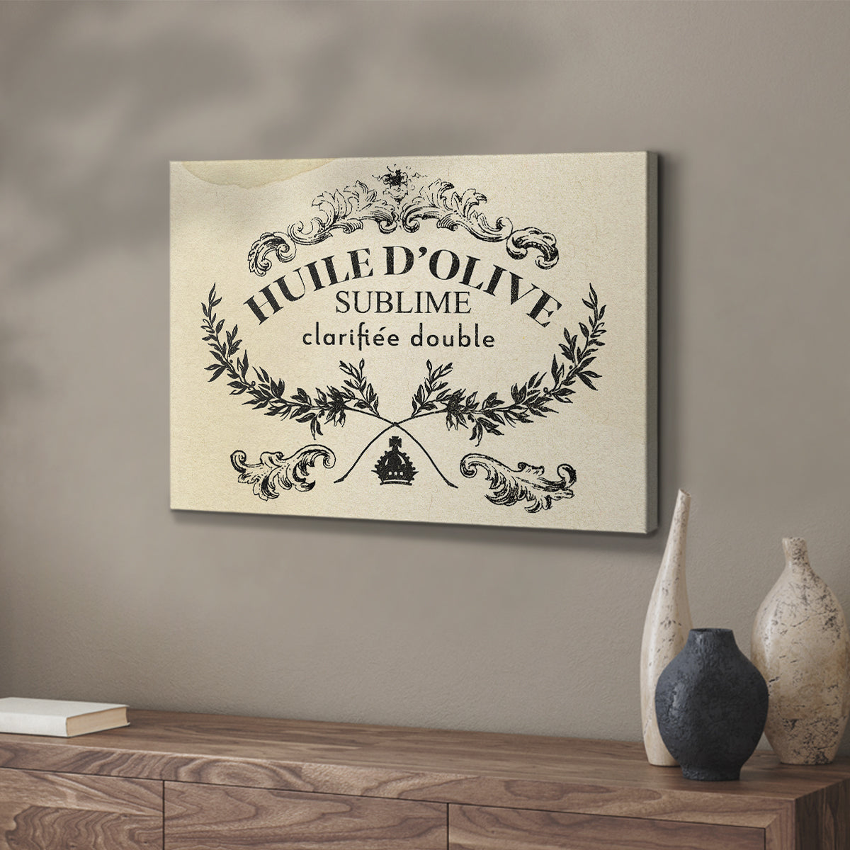 Antique French Label IV - Canvas Art Print