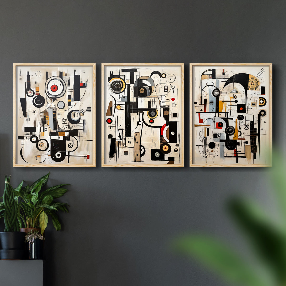 Abstract Series CLXVIII - Restickable Framed Art Set